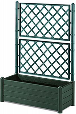 Вазон пластиковый Stefanplast Italia прямоугольный 80л зеленый (80018) 