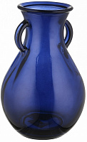 Ваза скляна San Miguel Cantaro 24 см емалево-синя 