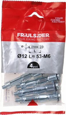 Анкер для гіпсокартону 6x60 мм 1 шт. Friulsider