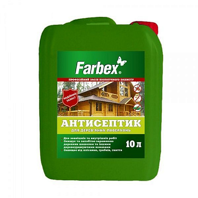 Антисептик для дерев’яних поверхонь прозорий 10 л