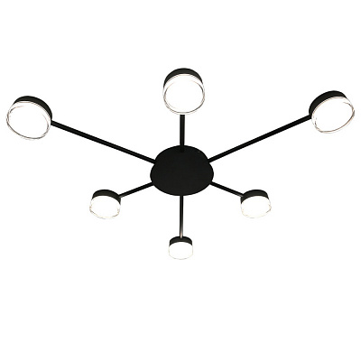 Люстра потолочная Victoria Lighting 6x12 Вт GX53 черный Advice/PL6 black