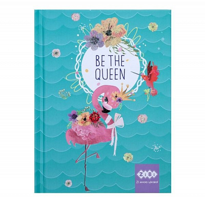 Блокнот Be The Queen, А6 64 л. бирюзовый ZB.12713-06 ZiBi