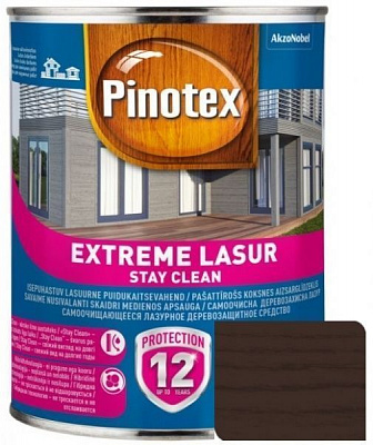 Деревозащитное средство Pinotex extreme lazure stay clean палисандр полумат 1 л