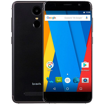 Смартфон Bravis S500 Diamond Dual Sim black
