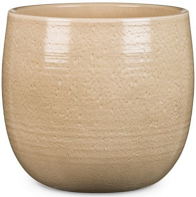 Кашпо керамічне Scheurich Intense круглий 4,7 л пісочний