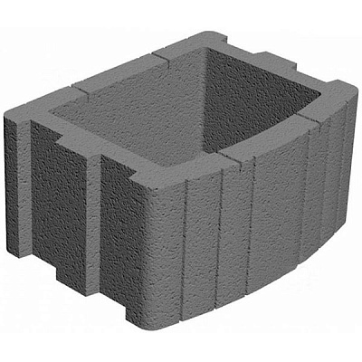 Квітарка квадратна сіра 400х500 мм