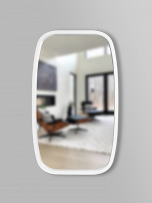 Дзеркало настінне Luxury Wood New Art Slim ясен сніжно-білий 600x900 мм