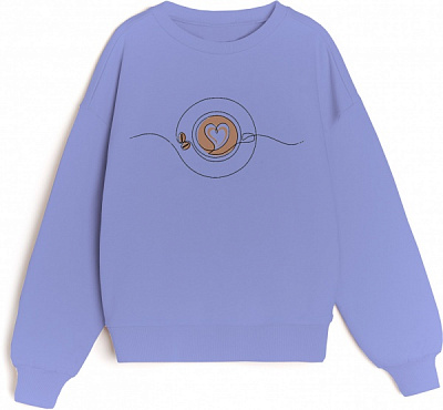 Світшот для дівчинки KOSTA р.134 м'який бузковий 2161-9