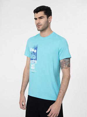 Футболка 4F TSHIRT M361 4FSS23TTSHM361-35S р.L бирюзовый