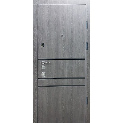 Дверь входная Булат Секьюрити 517 дуб немо карбон 2050x850 мм правая
