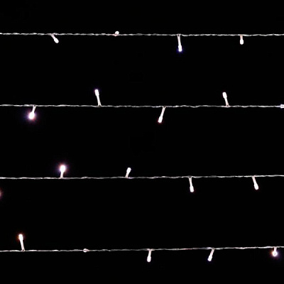 Гирлянда линейная LED 80 ламп 8 м тепло-белая