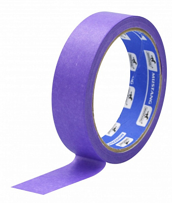 Лента малярная Mustang Delicate Line рисовая фиолетовая 25 мм x 25 м