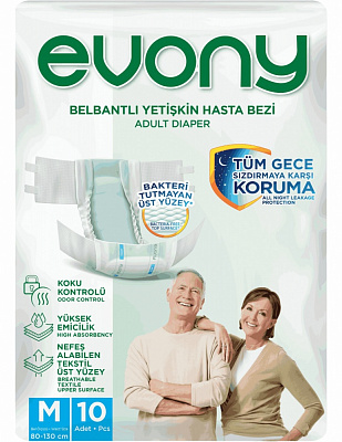 Підгузки EVONY Medium 10 шт.