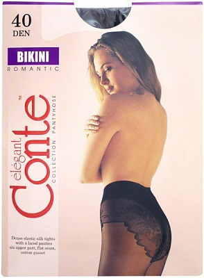 Колготки Conte BIKINI 40 den mocca р. 2 коричневый 