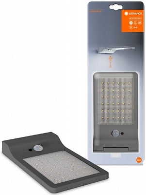 Светильник на солнечной батарее Ledvance Doorled Solar 3 Вт IP44 темное серебро 