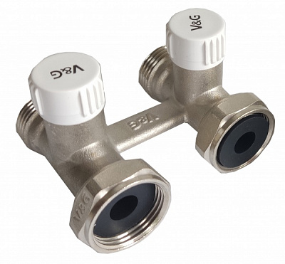 Узел подключения V&G VALOGIN прямой Н-образный 3/4