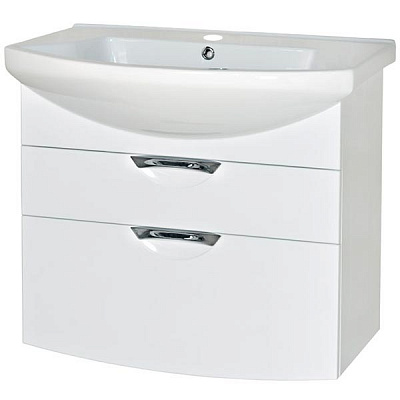 Тумба с умывальником Аква-Родос Глория Evita 75 см 065400-u подвесная