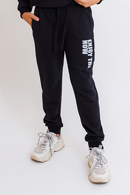 Брюки спортивные KOSTA д/м р.134–140 черный 2456-2 