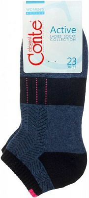 Носки Conte ACTIVE короткие с махровой стопой 16С-92СП 092 р. 23 темно-синий 1 шт. 