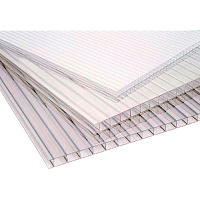 Полікарбонат стільниковий SOTON Pro 6 мм 2000х1050 мм прозорий