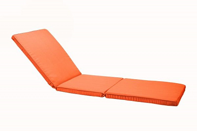 Матрац на шезлонг Uni color 2105 (помаранчевий) 600 х 1900 х 40