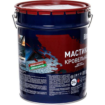 Мастика бітумно-полімерна BITAREL Покрівельна 20 л
