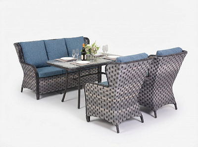 Комплект меблів Франческа прямий 2-ст сірий