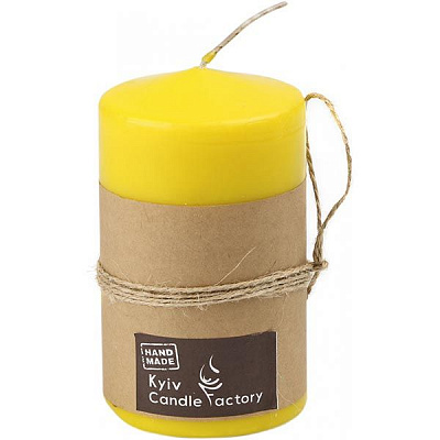 Свічка Candle Factory EcoLife жовта 120 мм
