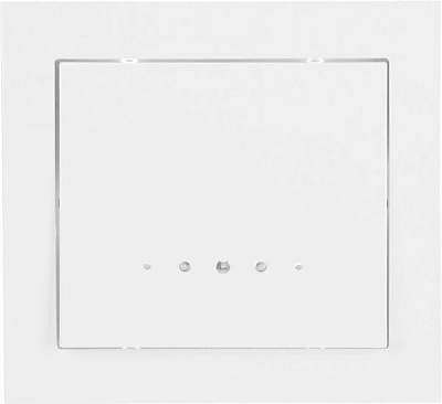 Вимикач одноклавішний Ospel Kier з підсвіткою 10 А 250В IP20 білий LP-1WS/00