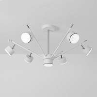 Люстра стельова Luminaria Mary 7xGX53 білий з хромом MARY 7xGX53 WHITE/CHROME