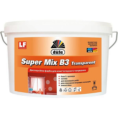 Фарба Dufa Super Mix B3 Transparent база під тонування 4,5л