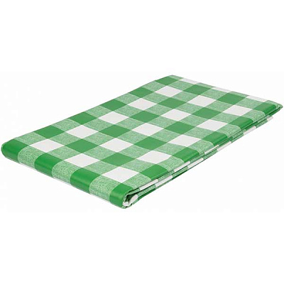 Скатертина Underprice Клітинка зелена 140x180 см