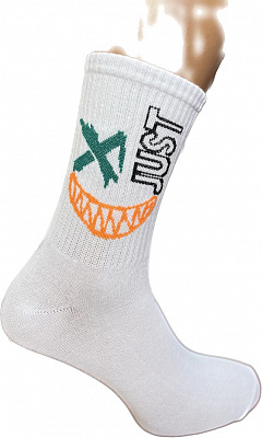 Шкарпетки krazy sox 1875 р.38-42 білий із принтом