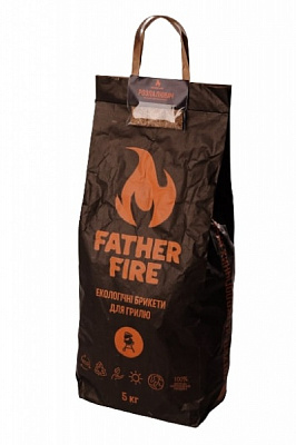Брикеты Father Fire древесноугольные 5 кг