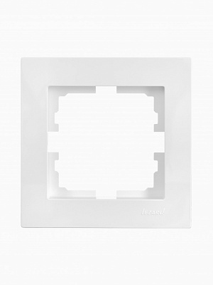 Рамка одноместная Lezard Vesna белый 742-0200-146