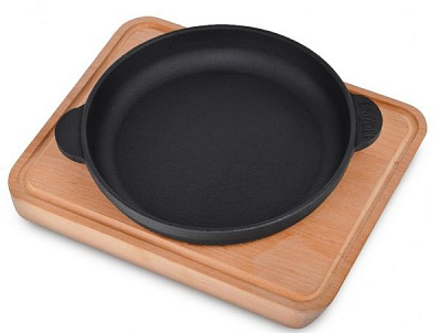 Сковорода чавунна з підставкою 160х25 мм HoReCa Brizoll