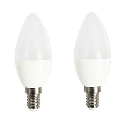Лампа LED Eurolamp Candle 5 Вт E14 4000K холодный свет 2 шт