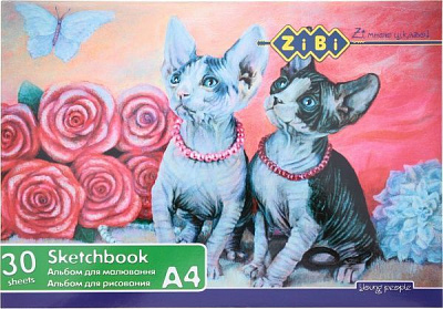 Альбом для рисования 30 листов 160 г/м2 ZB.1461 ZiBi