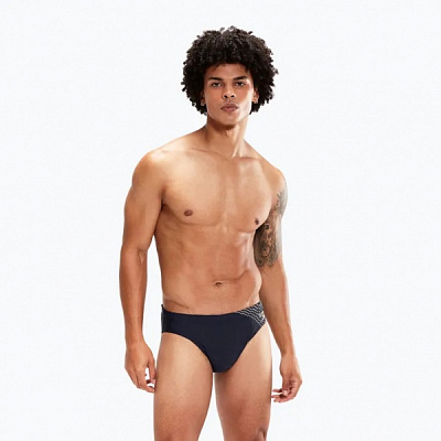 Плавки Speedo MEDLEY LOGO 7CM BRF AM NAVY/GREEN 8-0973906873 р.42 черный