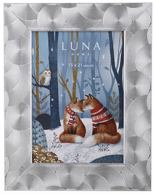 Рамка для фото Luna ЭА-01858 1 фото 15x21 см серебряный 
