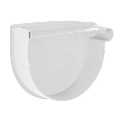 Заглушка лійки права RAINWAY d90 мм білий