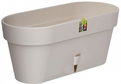 Вазон пластиковый Santino LATINA WINDOWS BOX овальный 6,7л песочный 