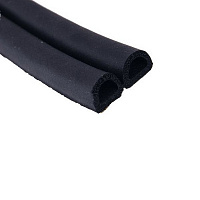 Уплотнитель самоклеющий резиновый Hardex 9999-000005 12x10 мм черный