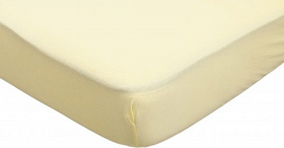 Простынь Jersey Fitted Sheet 180x200 см желтый Durutex 