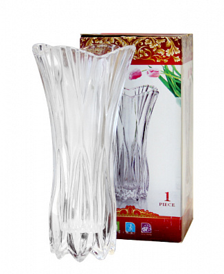 Ваза скляна Crystal Sandra (83000317) 20 см прозора