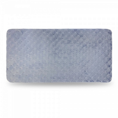 Коврик для ванной комнаты Dariana Эко-мех Бриллиант 60х120 см хрустально-голубой