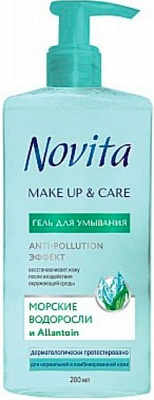 Гель для умывания Novita Make Up & Care 200 мл