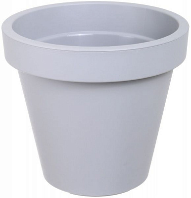 Горщик для квітів 35 см світло-сірий