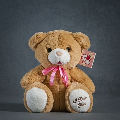 Мягкая игрушка Медвежонок I Love you 28 см 4840437606163