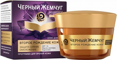 Крем для обличчя денний Черный жемчуг Друге народження шкіри 45 мл